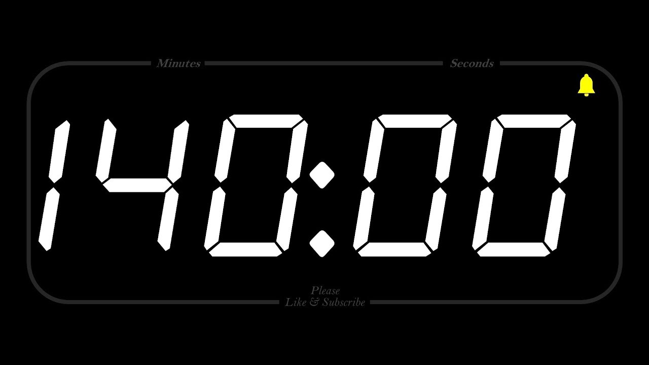 140 MINUTE - TIMER & ALARM - 1080p - COUNTDOWN