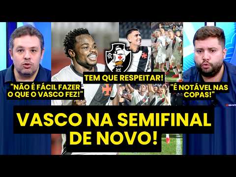 “É NOTÁVEL o que o VASCO TEM FEITO NAS COPAS! E AGORA contra o PALMEIRAS…” SEMI DA COPA DO BRASIL!