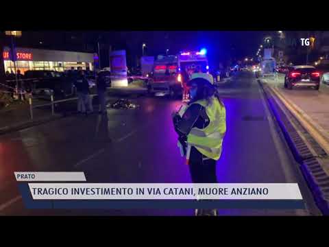 2021-11-26 PRATO - TRAGICO INVESTIMENTO IN VIA CATANI, MUORE ANZIANO