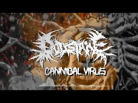 Dollstake - Cannibal Virus (OFFICIAL LYRIC VIDEO) Death metal online metal music video by DOLLSTAKE