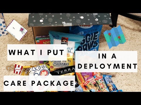 WHAT TO PUT IN A MILITARY CARE PACKAGE! | USMC FIANCEÉ