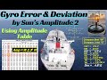 Determine Gyro Error And Compass Deviation By Sun S Amplitude 2 Using Amplitude Table