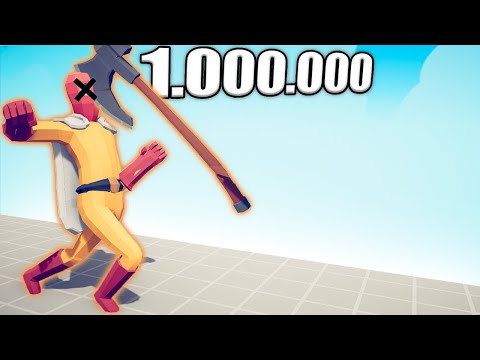 1.000.000 DAMAGE AXE 1 vs 1 TOURNAMENT - TABS | Totally Accurate Battle Simulator 2023