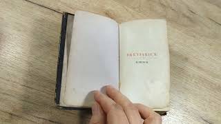 Breviarium Romanum Ex Decreto Sacrosancti Concilii Tridentini Restitutum S. Pii V. Pontificis Maxim, vydáno 1858