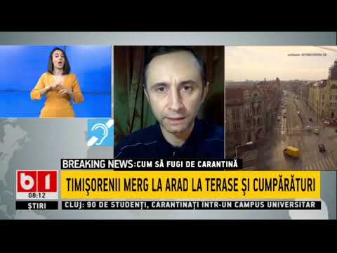 STIRI B1 ORA 8.00 DIN 17 MART 2021- CARANTINA - TIMISORENII MERG LA ARAD LA TERASE SI CUMPARATURI