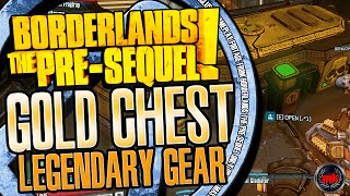 Borderlands The Pre Sequel Exclusive Gold Chest and New legendary items
