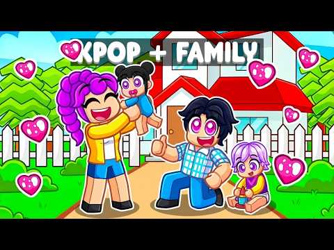 Starting a KPOP FAMILY with Rumi and Jinu in Roblox! 😱✨