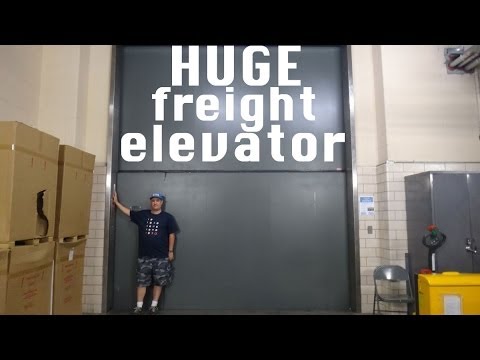 HUGE Otis Freight elevator!