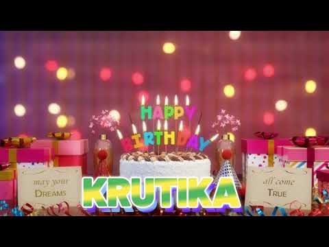 KRUTIKA Happy Birthday Song with Names 🌟 Happy Birthday to You