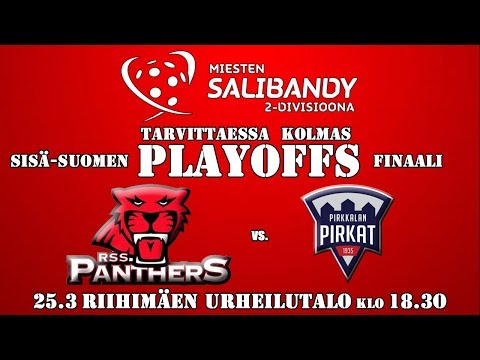 Kolmas ja ratkaiseva Sisä-Suomen Playoffs finaali RSS Panthers vs. Pirkkalan Pirkat