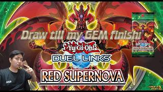 Duel Links - Red Supernova Main box draw! draw till my gem is out!