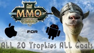 Goat Simulator: MMO All 20 Trophies And All Goats for iOS Android | HD
