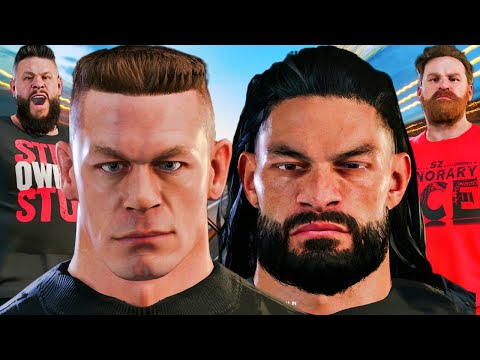 WWE 2K22 Gameplay Can John Cena & Owens Dethrone Roman Reigns & Sami Zayn - WWE 2K22 Live Stream