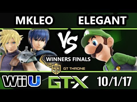 GTX 2017 Smash 4 - BSD | Elegant (Luigi) vs FOX MVG | MKLeo (Marth, Cloud) - Wii U W.Finals