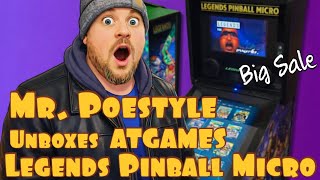 Mr. Poestyle Unboxes And Assembles The ATGAMES Legends Pinball Micro HD 