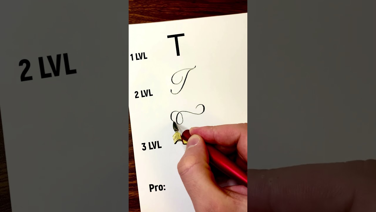 Letter T 4 Styles #calligraphy #handwriting #lettering