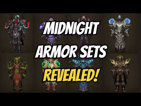 ALL NEW Midnight Class Tier Sets REVEALED!! - 12.0 WoW Beta