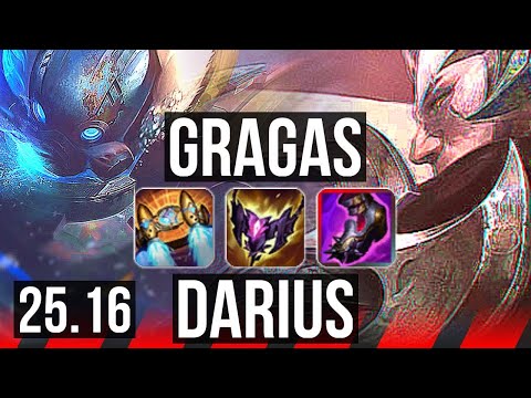 GRAGAS vs DARIUS (TOP) | EUW Master | 25.16