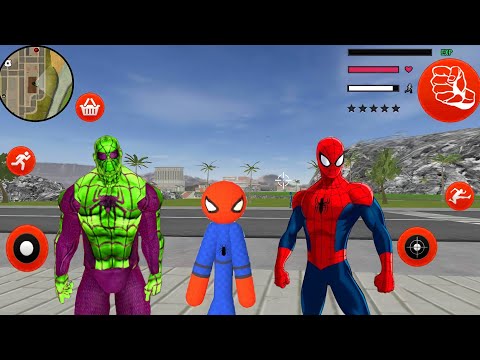 Süper Kahraman Çöp Adam - EPIC Best Spider-StickMan Rope Hero Gangstar City - Android Gameplay