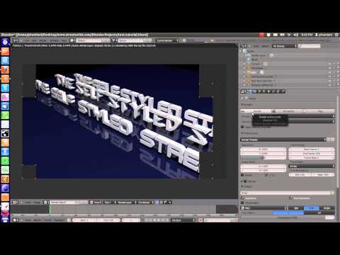 03-Model 3D text-Street Artist Blender 2.67a tutorial