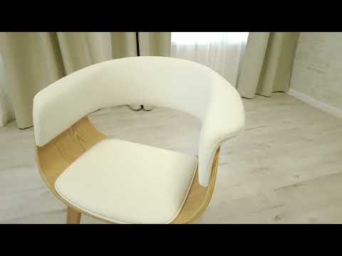 Миниатюра изображения товара Стул Tetchair Vimta дерево/металл/экокожа (белый)