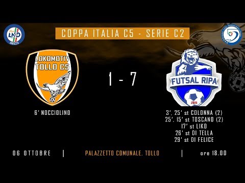 LOKOMOTIV TOLLO C5 1 - 7 Futsal Ripa (Coppa Italia C2 - Triangolare 1° Turno)