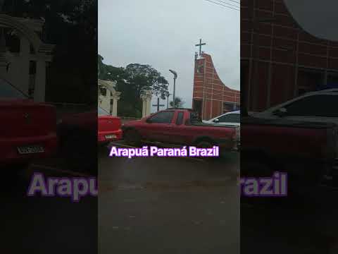 Downtown Arapuã, Catholic church Brazil