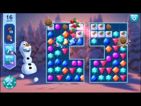 Disney Frozen Adventures Level 153 - NO BOOSTERS ❄️👸⛄ | SKILLGAMING ✔️