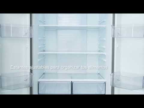 thumbnail video image 2 of Refrigerador ATVIO Home 16.2 pies Negro espejo French Door, 2 of 5