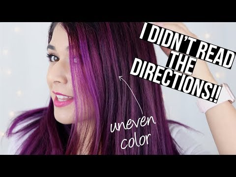 Hair Dye Fail: Using Manic Panic Gel Hair Color WRONG