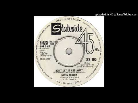 David Thorne - Don't Let It Get Away (1963)