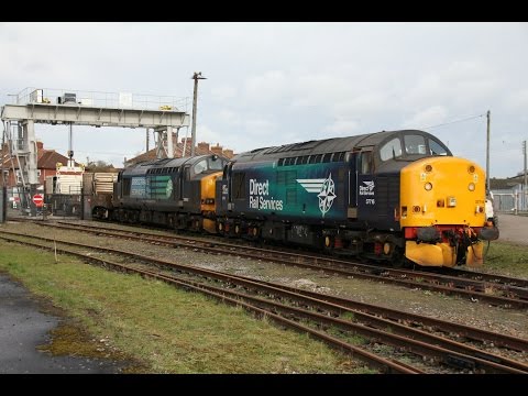 37716 and 37602 on 6M63 Bridgwater Flasks, 28/02/2017
