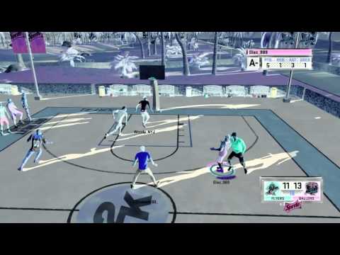 Nba 2k15 my park[ 3v3 20 game win streak with a random!!!!!
