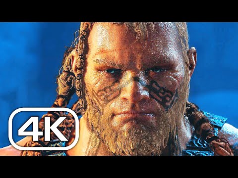 Kratos Vs Thor Son Fight Scene 4K ULTRA HDR - GOD OF WAR PS5