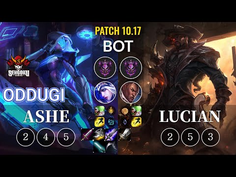 SG OdduGi Ashe vs Lucian Bot - KR Patch 10.17
