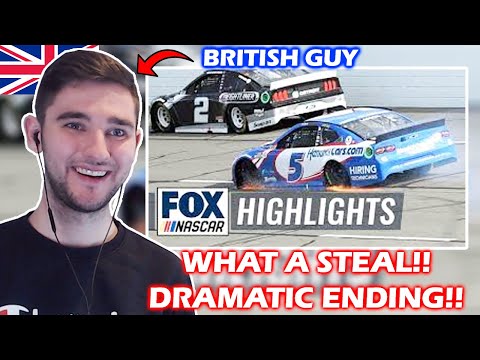 British F1 Fan Reacts to NASCAR - Pocono Saturday Race Final Laps!