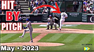 MLB • Hit By Pitch | Compilation • May 2023