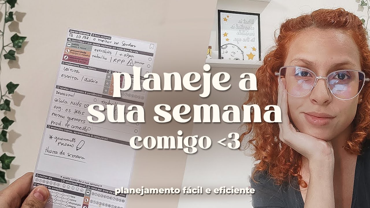 PLANEJE A SUA SEMANA COMIGO | como planejar a semana de uma forma prática e eficiente ✨✏️