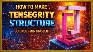 Tensegrity Structure Explained 🔬 | Simple DIY Science Fair Project