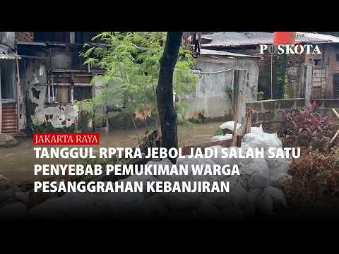 Tanggul RPTRA Jebol Jadi Salah Satu Penyebab Permukiman Warga di Pesanggrahan Kebanjiran