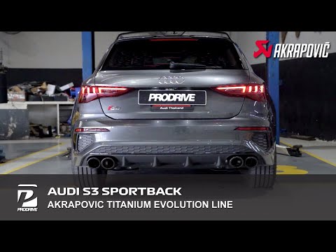 Audi S3 Sportback QUATTRO x ท่อ Akrapovic Titanium Evolution line