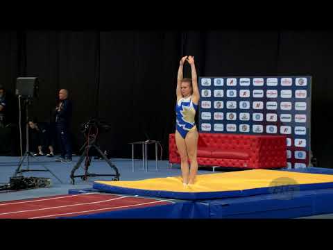 KOZIARSKA Daryna (UKR) W - 2022 Trampoline Worlds, Sofia (BUL) - Q Tumbling Exercise 1