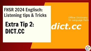 EXTRA TIP 2: DICT.CC (Dictionary App)