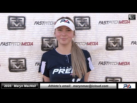 2025 Maryn MacNeil - 3.75 GPA Pitcher & Third Base Softball Recruiting Skills Video- Preps Academy