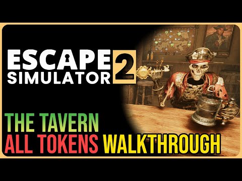 Escape Simulator 2 – 100% Walkthrough All Tokens – The Cursed Treasure – Tavern