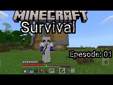 Insane Survival Challenge! Ep. 01: First Minecraft Video