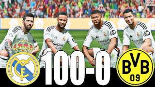 FC 25 -MESSI RONALDO NEYMAR & MBAPPE | ALL STARS | REAL MADRID 100-0 DORTMUND