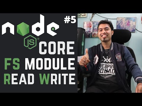  5 Mastering the Node js Core Modules | File System Node js Module in Hindi in 2020