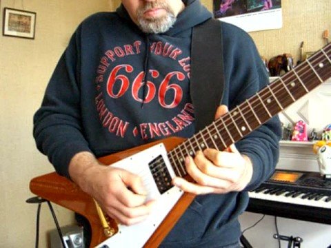 Gibson Flying V,Slow Blues with Phil Tyler.