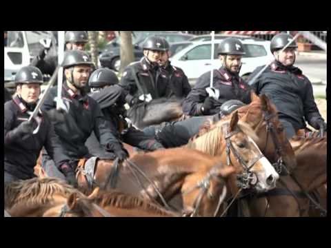 Carabinieri Mounted Regiment in Rome, Italy